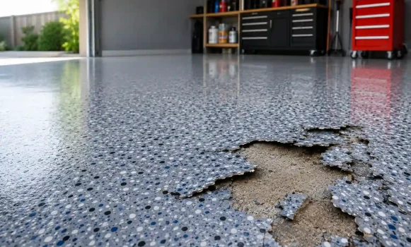 epoxy garage floor peeling